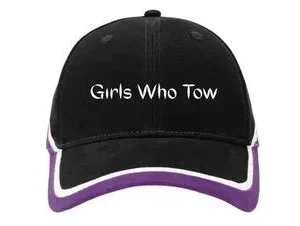 Purple and Black Cap